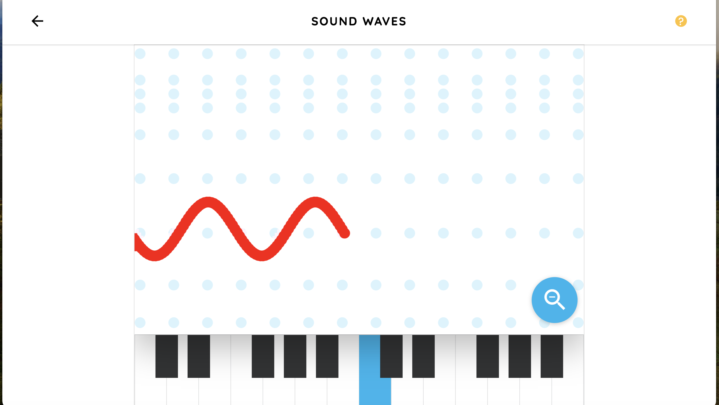 Bildschirmfoto Chrome MusicLab Sound Waves